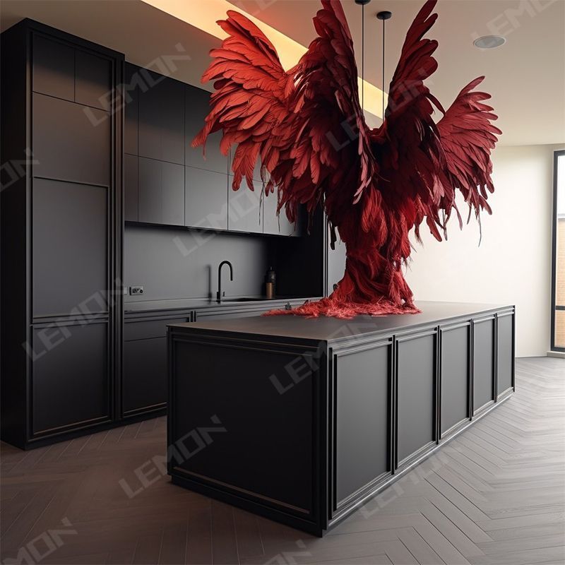 Used Cheap Uv Commercial Design Fitted Flat Pack Full Set Storage Pantry Luxury Design Kitchen Cabinet Setup Modern