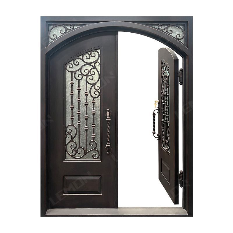 ornamental iron door safety door design interior door designs double security wrought iron front entry