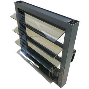 High Quality Motorized Louver Windows Type And Horizontal Opening Pattern Aluminum Venetian Blind Roof