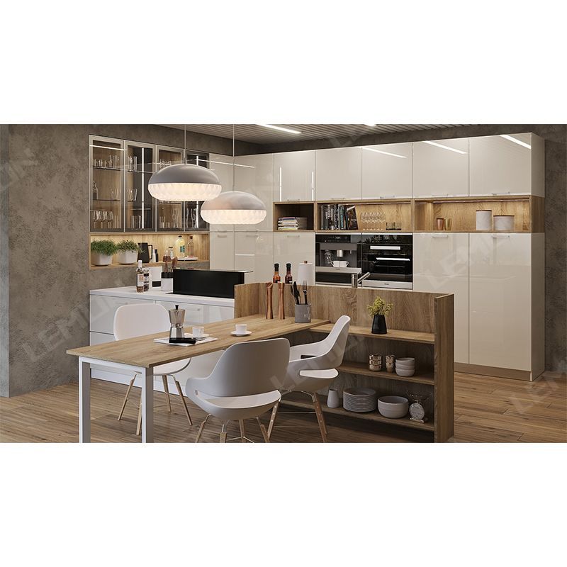 Home Luxury Hanging White Durable Wall Design Modern Millwork Modular Smart Small Kitchen Cabinet Usa For Villa