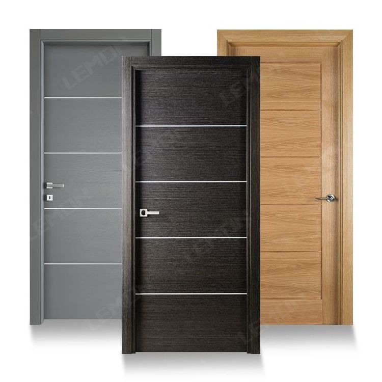 American Red Oak Swing Room Flush Hotel Internal Wood Door Design Mahogany Bedroom Entry Interior Wooden Door