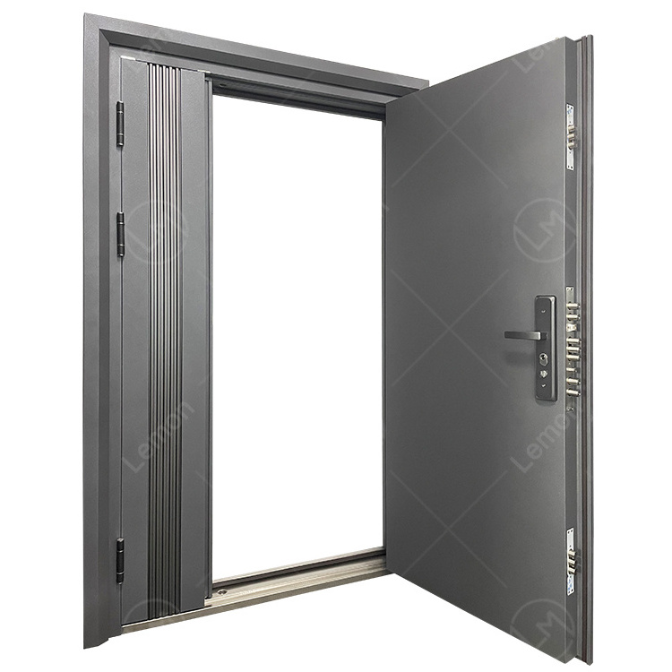 Turkey Modern Luxury Design Smart Lock   Entrance Entry Front Armored Security Steel Doors