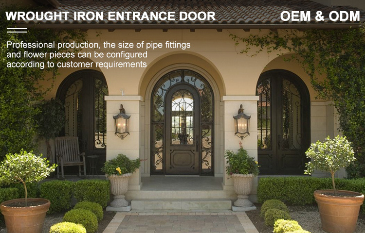 ornamental iron door safety door design interior door designs double security wrought iron front entry