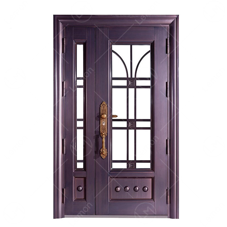 Lebanon Left Hand Outswing Insert Half Moon Glass Single Commercial Exterior Door Steel