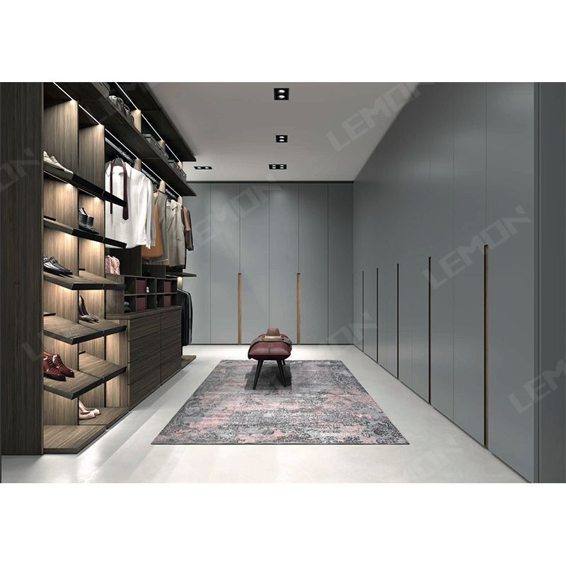 Ultra-resistant high gloss finish wooden pull out doors clothing storage wardrobes Australian standard