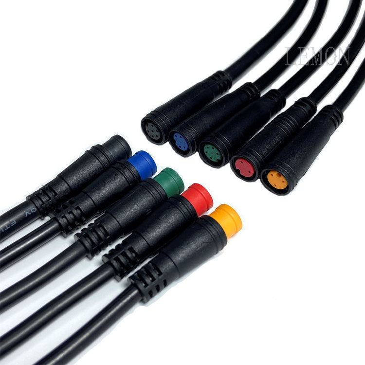 Led light Ip68 M6 M8 M12 M16 Waterproof Male Female  3 4 5 6 7 8 2 Pin Cable Wire Circular Waterproof M12 Connector