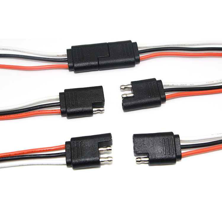 SAE Quick Disconnect Extension Cable 2 Pin 3PIN 4PIN 5PIN Connection Cord Plug for Camp Trailer Solar Panels Battery