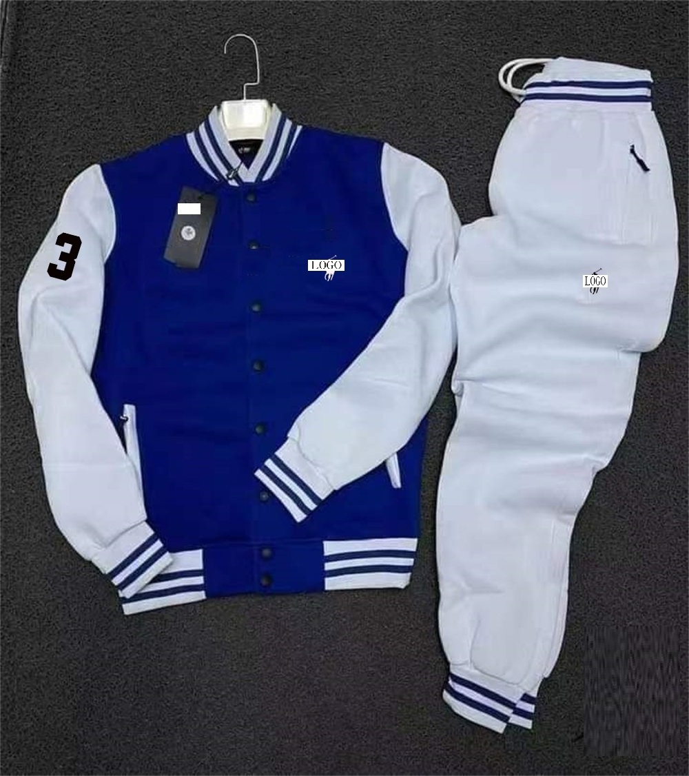 Custom Bulk Wholesale Baseball Jersey Uniform Tracksuit Logo Jogger Sweatsuit Men Customised Sweatsuits Oem