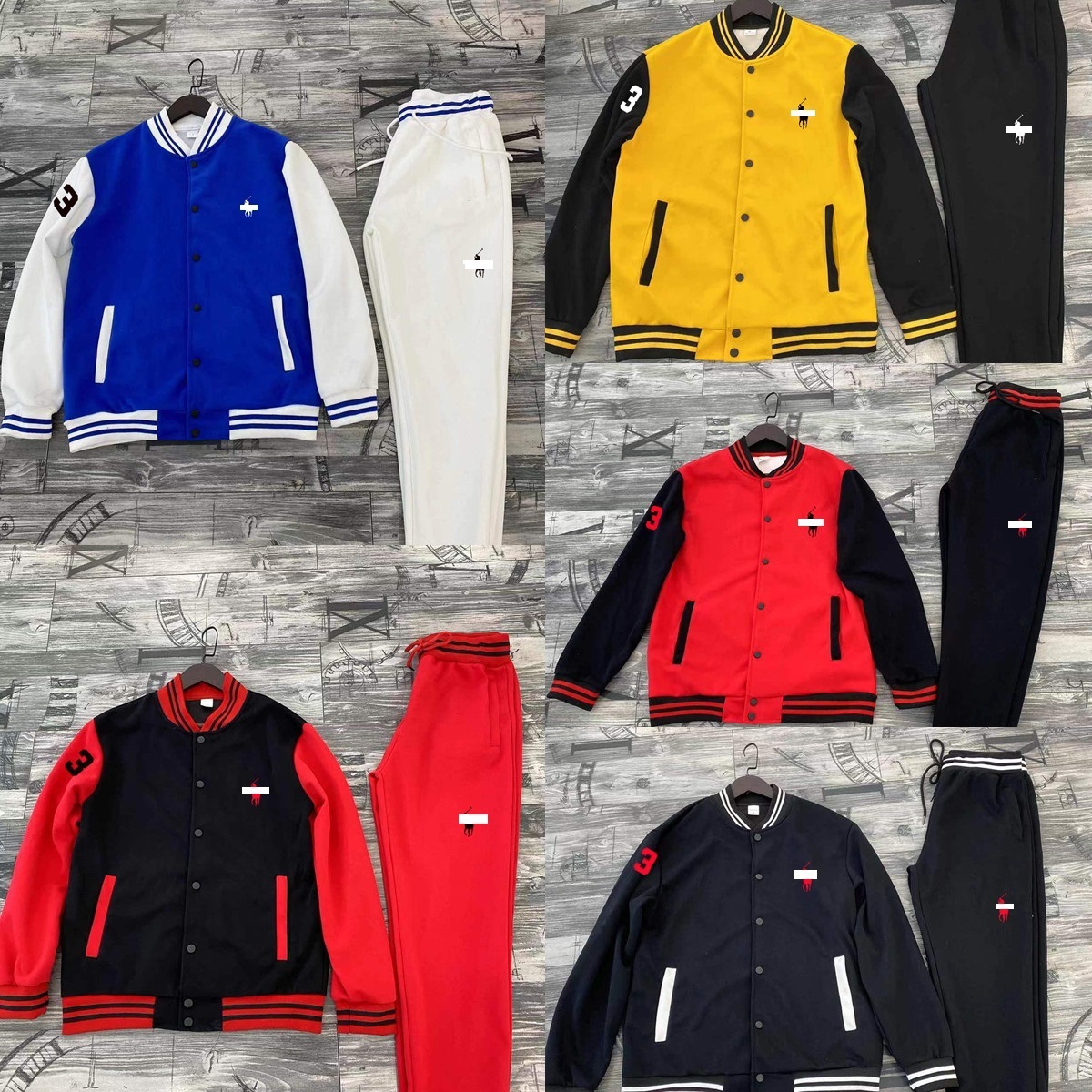 Custom Bulk Wholesale Baseball Jersey Uniform Tracksuit Logo Jogger Sweatsuit Men Customised Sweatsuits Oem