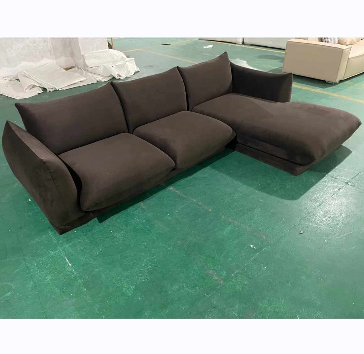 European style designer sofa set comfortable living room hotel lobby couch cloud sofa for villa