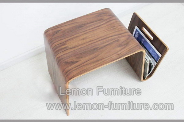 Modern bent plywood wooden coffee table for living room