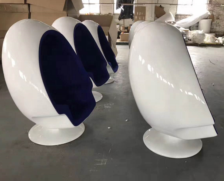 Egg Pod Speaker Chair with Ottoman West Style Stereo Alpha Chair