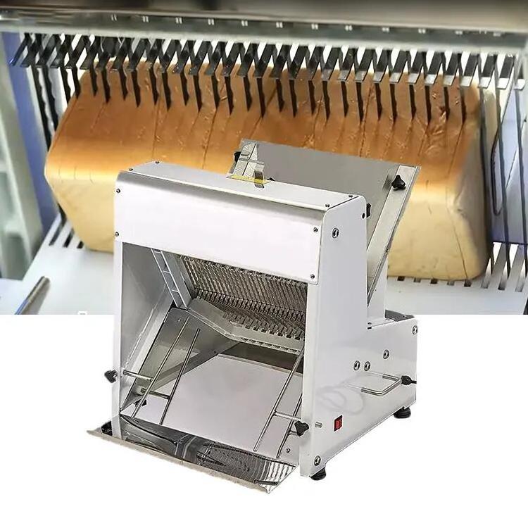 Commercial Bakery Hamburger Baguette Bread Toast Making Machine 31 Slices Electric Bread Slicer Slice Cutting Machine