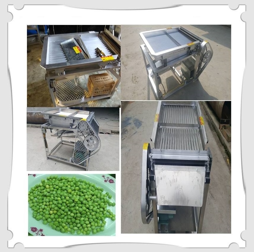 Green Pigeon Pea sheller machine peeling beans and peas peeler machine