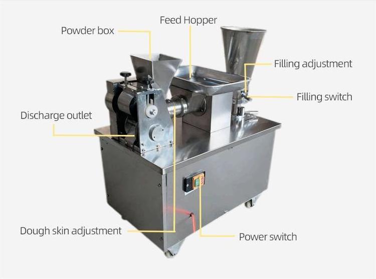 Automatic Can change mold dumpling pressing folding machine wonton machine