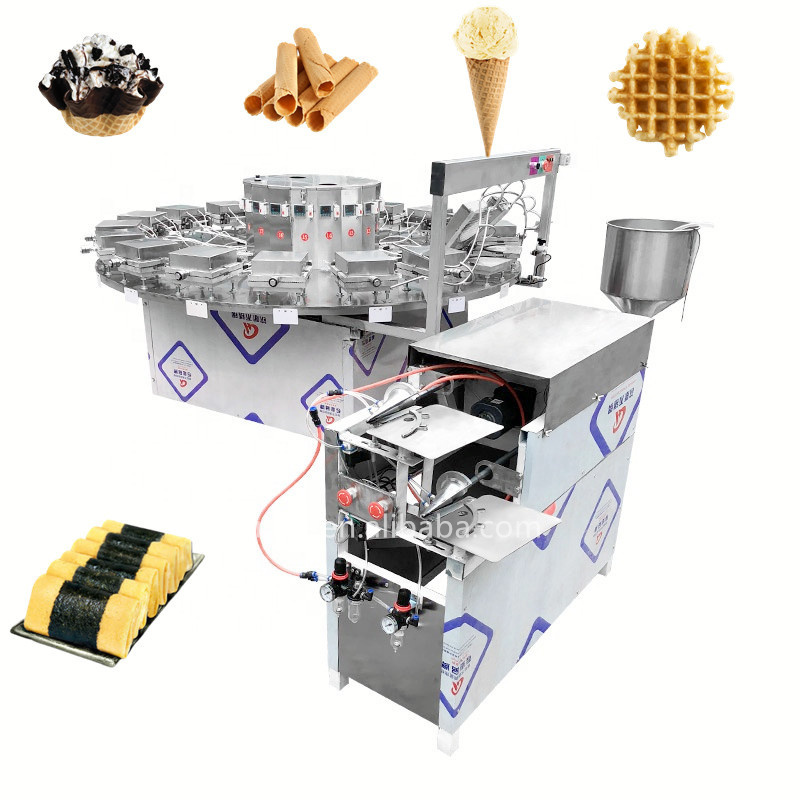 Automatic Crispy Cone Ice Cream Cone Making Machine Waffle Cone Making Machine