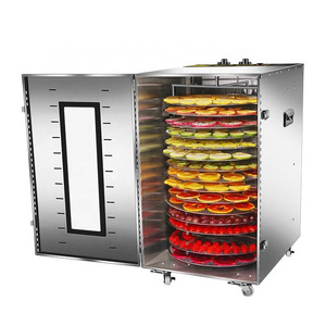 Rotary Food Dehydrator 16 Trays Stainless Steel Fruit Dryer Fruit Food Dehydrator Machine