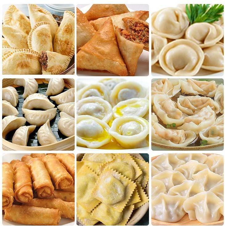 Automatic Can change mold dumpling pressing folding machine wonton machine