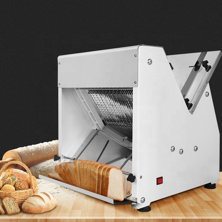 Hot sales Commercial Toast Making Machine Electric Bread Slicer For Bakery Hamburger Baguette Bread Slice Cutting Machine