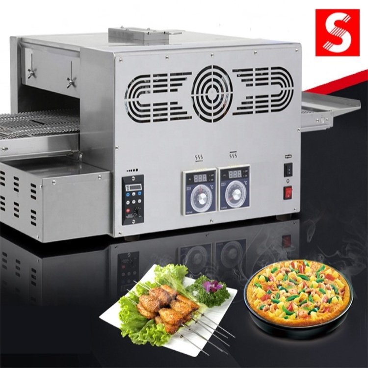 High efficiency Electric Commercial Belt Conveyor Pizza Oven for 12 inch pizza baking