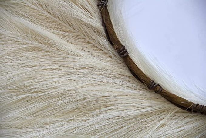 Faux Pampas Taupe Wreath Lifelike Feather Artificial Pampas Wreath Faux Bulrush Wreath For Wedding And Home Decoration