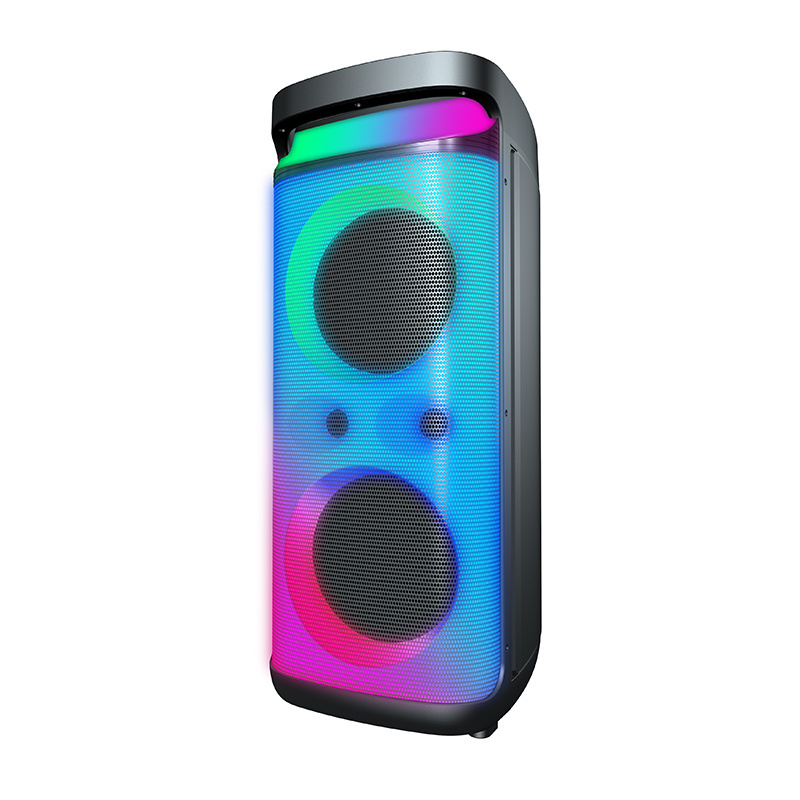 dual 8 inch parlantes bocinas bluetooth speaker caixa de som trolley portable partybox speakers with microphone karaoke speaker