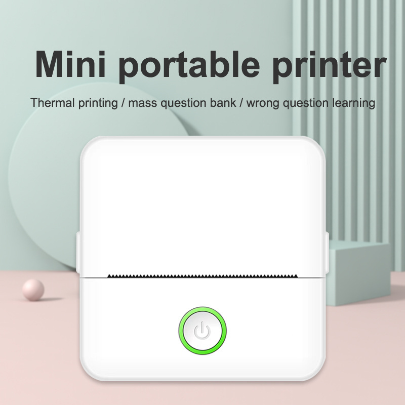 New 2024 Inkless Sticker Printer Bluetooth Instant Mini Thermal Pocket Printer Wireless Portable Phone Miniprinter For Kids