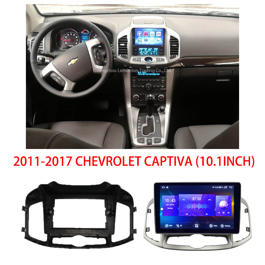 CHEVROLET CAPTIVA Car Panel Radio Video Fascia Frame 10.1 Inch GPS Navigation Dash Kit Accessory Lemondon 9 Inch Black Android