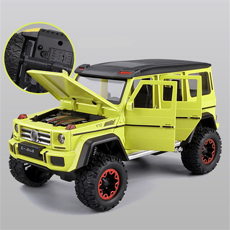 LEMON 1:24 G500 Big G Simulation Car Model Alloy Children Boy Collection Decoration Toy Gift