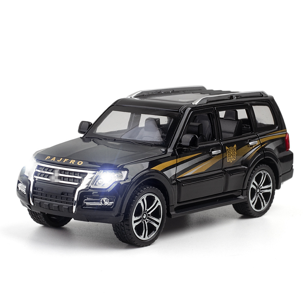 LEMON Diecast 1:32 PAJFRO SUV Simulation Alloy Car Pull Back Vehicle  car Toy With Sound/Light model toy for kids