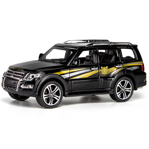 LEMON Diecast 1:32 PAJFRO SUV Simulation Alloy Car Pull Back Vehicle  car Toy With Sound/Light model toy for kids