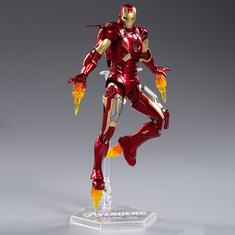 LEMON Hot Sale Cartoon Anime Figure The Iron-man Spider-man Action Figures PVC Model Toy