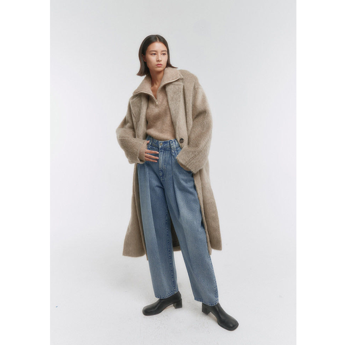 High-end luxuryt alpaca coat alpaca wool  coat  Women's coat