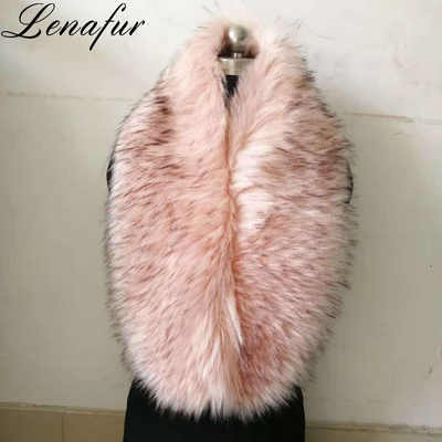 Women Fashion Cheap Price Fake Raccoon Fur Scarf,Faux Fur Collar,Artificial Raccoon Fur Shawl Women Manmade Scarf