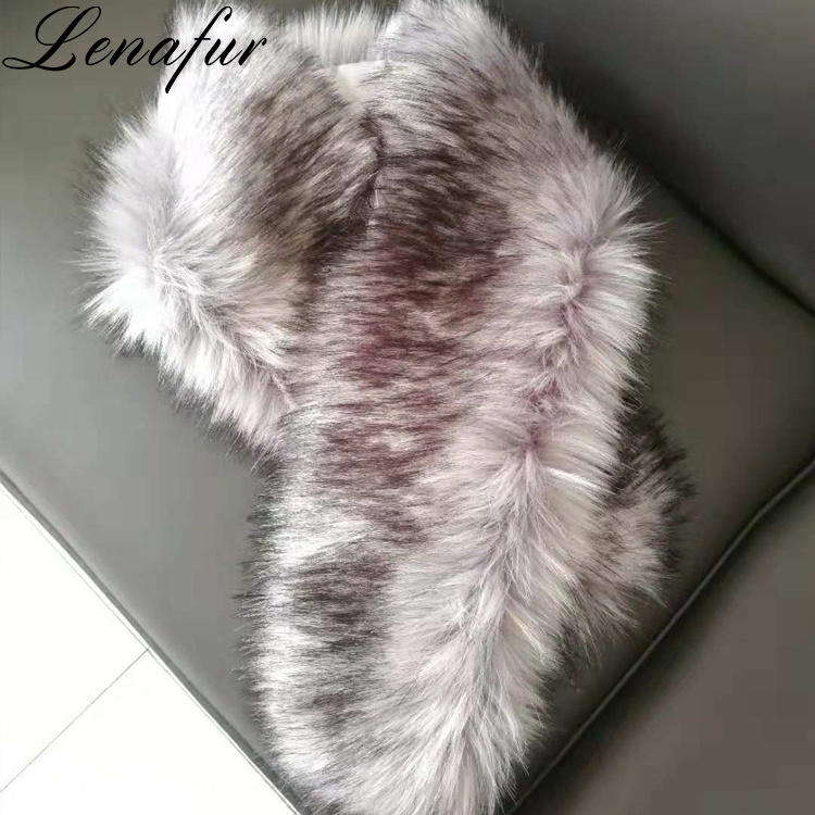 Women Fashion Cheap Price Fake Raccoon Fur Scarf,Faux Fur Collar,Artificial Raccoon Fur Shawl Women Manmade Scarf