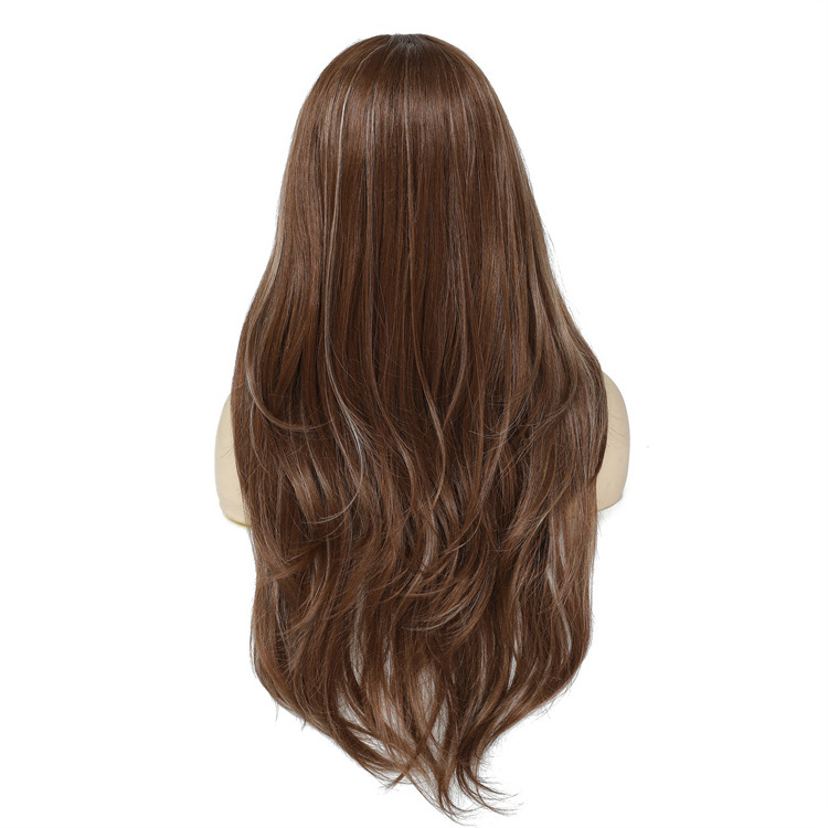 Wholesale Japanese Futura Fiber Wigs 13X4 Lace Front Highlight brown futura wig for white women Heat Resistant Synthetic Wigs