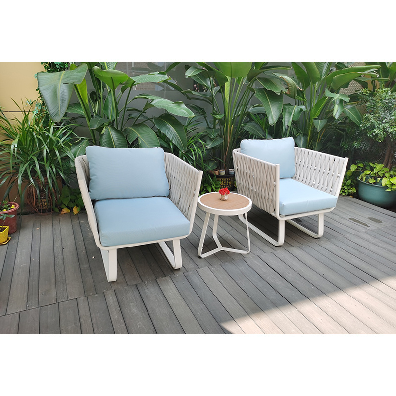 Hot Selling Outdoor Furniture Garden Dining Alum Dining Chair Armrest Garden Table And Chairs Set