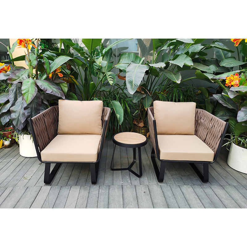 Hot Selling Outdoor Furniture Garden Dining Alum Dining Chair Armrest Garden Table And Chairs Set