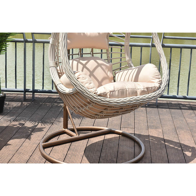 Lenatees Garden Furniture Hammock Swinging Patio Ceiling Rattan Wicker Outdoor Round Adult Garden Set Hanging Egg Swing Chair