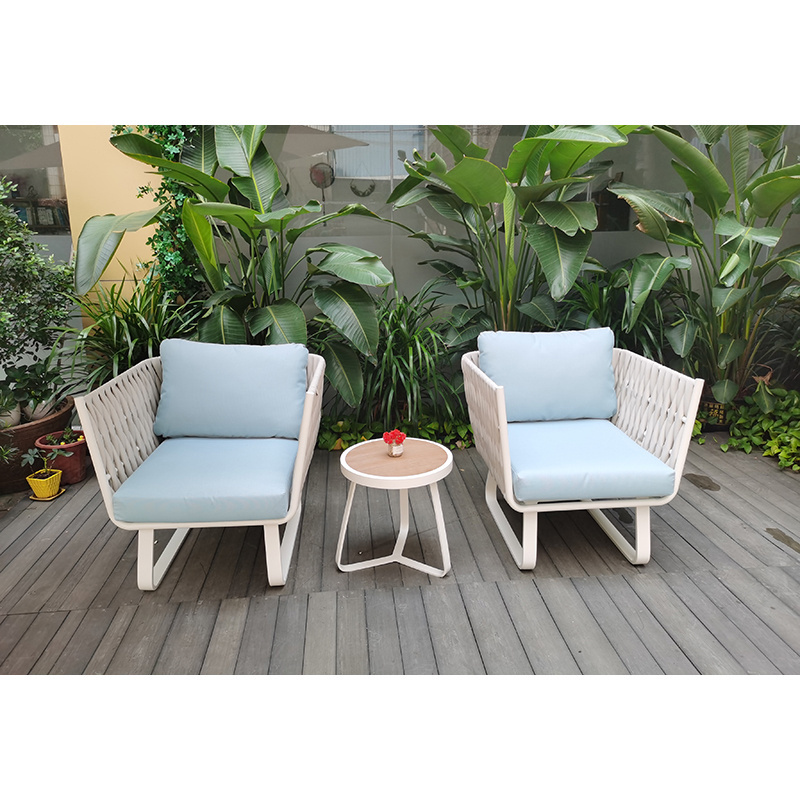 Hot Selling Outdoor Furniture Garden Dining Alum Dining Chair Armrest Garden Table And Chairs Set