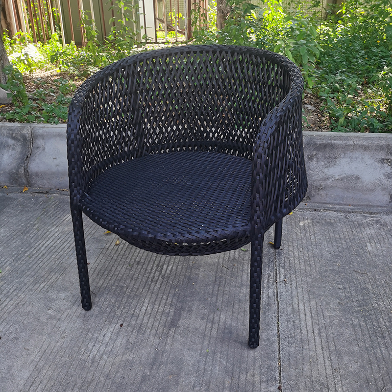 Customized Outdoor Club Chair Rope Weaving Outdoor furniture Patio Garden Armchair Outdoor Party Chairs