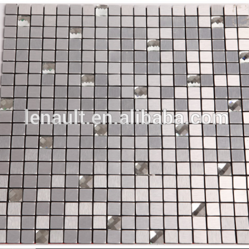 metal peel & stick aluminium self-adhesive mosaic