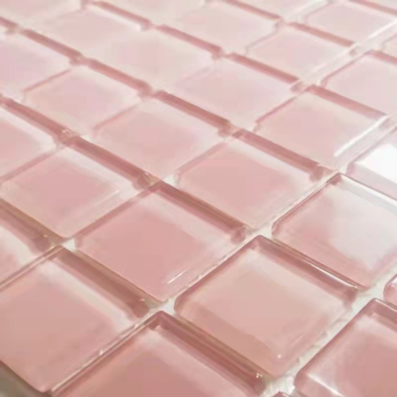 Pink colour mosaic tiles for wall, Free Collage Background Wall