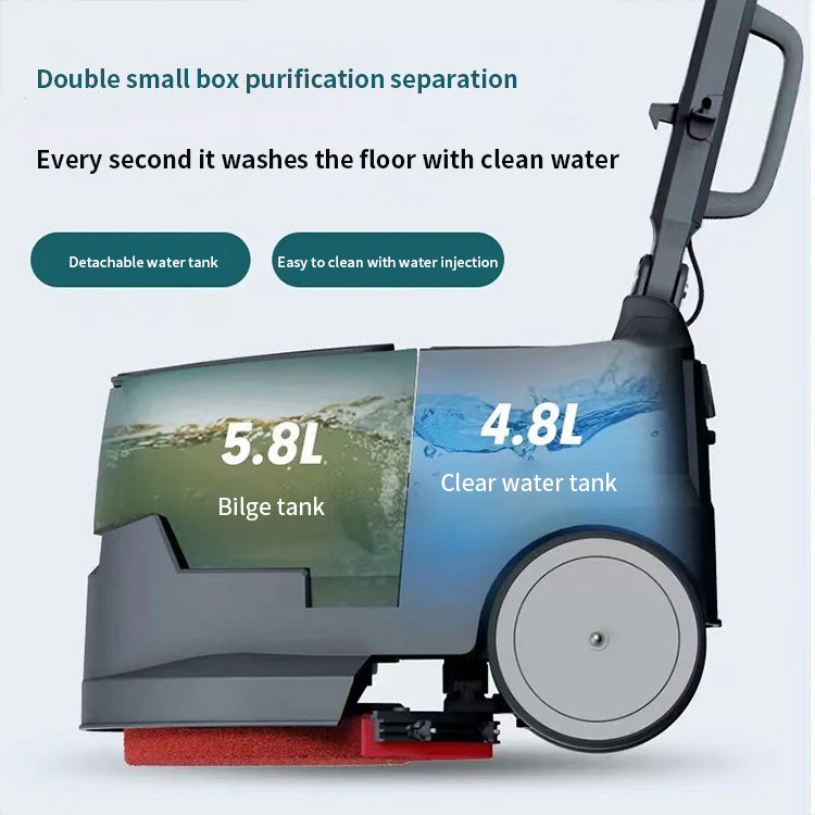 Multifunctional Cordless wet and dry vacuum washer robot cleaning folding washing machine Hand push floor scrubber