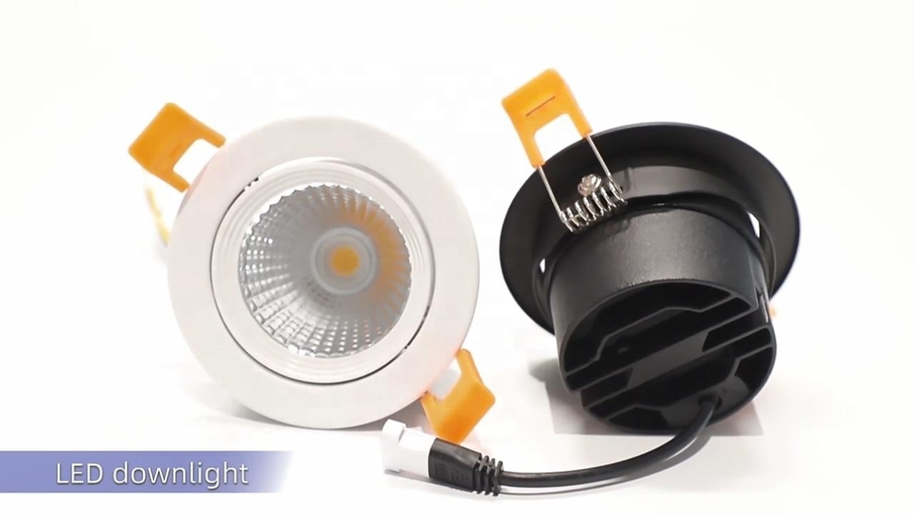 Good Light Transmittance Adjustable 10W 15W Recessed Spot LED Ceiling Spotlight Round Indoor Downlight