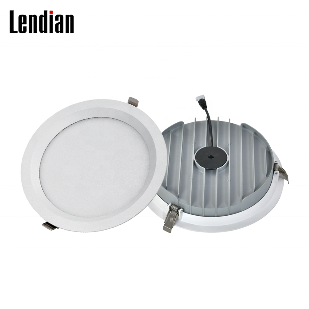 Zhongshan lendian new design ce rohs 8w 12w 15w 20w ceiling 3cct downlight 200mm tri color changeable led recessed light