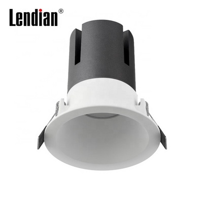 Adjustable led cob recessed zigbee lamp module spotlight 30w housing dimmable black antiglare