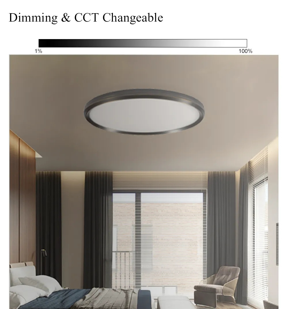 30w 40w 48w 72w adjustable pendant lights flush mount led ceiling home lighting for bedroom