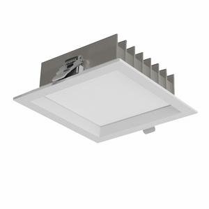 Anti-glare SMD LED Square Down Light Ceiling Downlight Chrome Reflector Fixture for Hotel