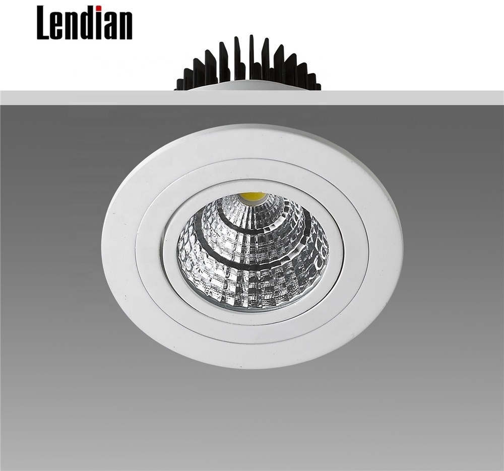 High Lumen Quality Recessed Anti Glare Spot Lights Led Ceiling Light Indoor Cob Spotlights